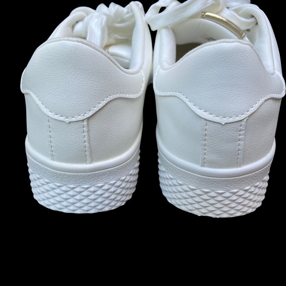 Call it Spring White Sneakers with gold tongue accent - Picture 5 of 7